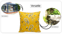Jardin Ochre Waterproof Outdoor Cushions for Patio Garden and Poolside Durable Stylish Polyester Seating by OLIVIA ROCCO
