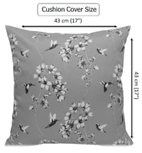 Jardin Silver Waterproof Outdoor and Indoor Cushions 17x17 Inch Weather-Resistant Patio Garden Balcony Seating Premium Hollow-Fibre Decorative Pillows by OLIVIA ROCCO