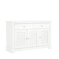 Salcombe Large Sideboard White 3 Doors 4 Shelves 2 Drawers