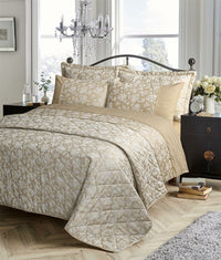 Kew Hand Woven Jacquard Cotton Quilt Cover Duvet Sets & Bedspreads Luxurious Cotton Rich Bedding with Exquisite Design Available in All Sizes by OLIVIA ROCCO