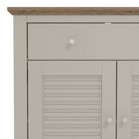Salcombe Sideboard Light Grey 2 Doors 2 Shelves 1 Drawer