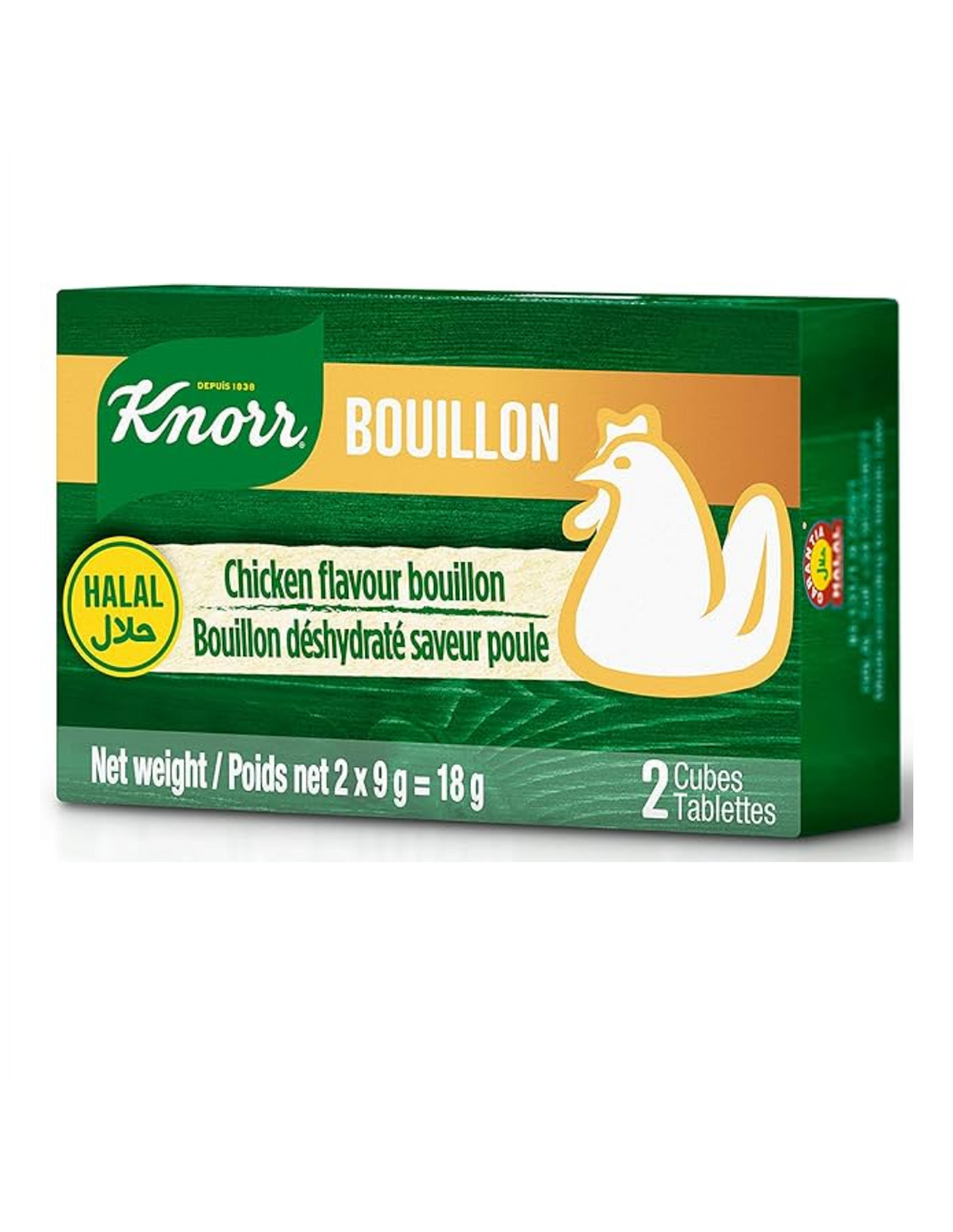 KNORR Chicken Flavour Bouillon Halal 18g