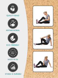 Yoga Studio Cork Unbranded Massage Ball Set of 3 - 4cm, 2 x 6cm