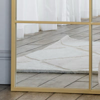 Kyō Full Length Gold Metal Lattice Window Mirror - 200cm x 120cm