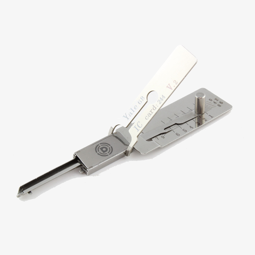 Dangerfield Lishi-Style Lock Pick + Decoder for 5 + 6 Pin Yale (Eurolock)