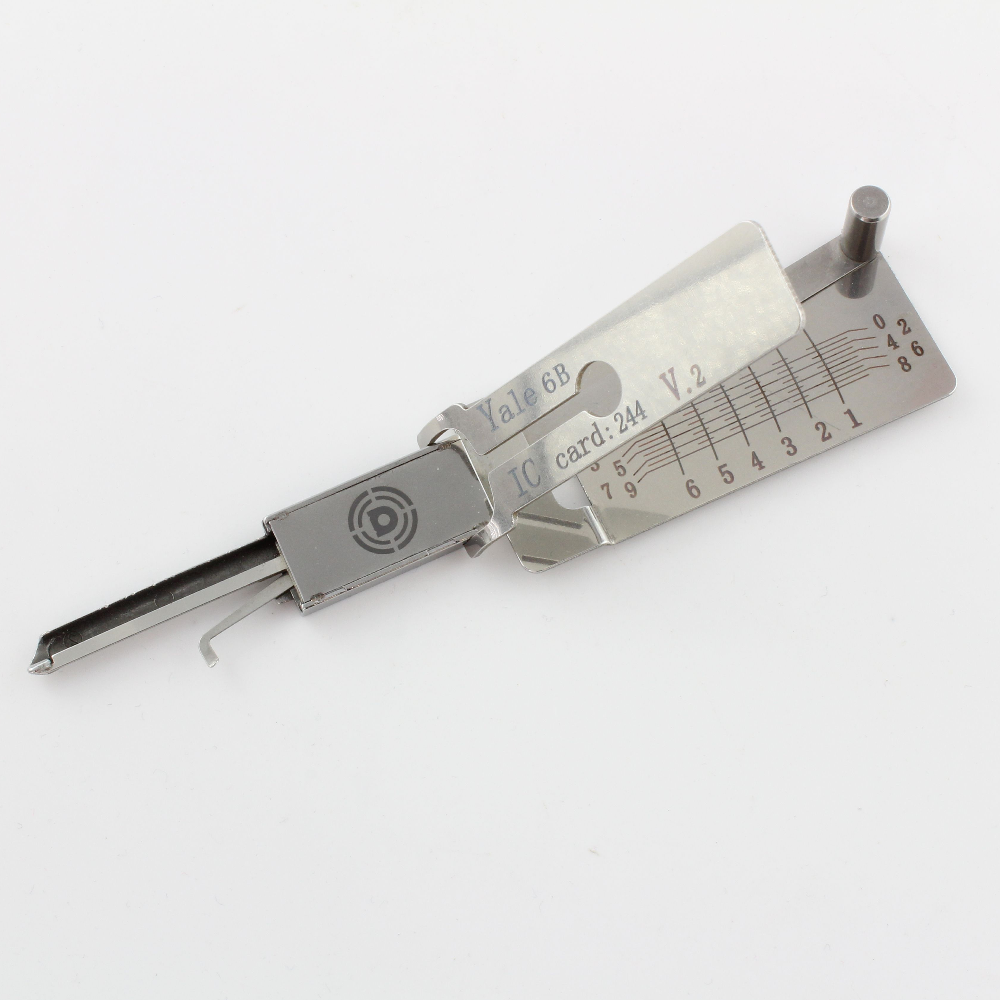 Dangerfield Lishi-Style Lock Pick + Decoder for 5 + 6 Pin Yale (Eurolock)