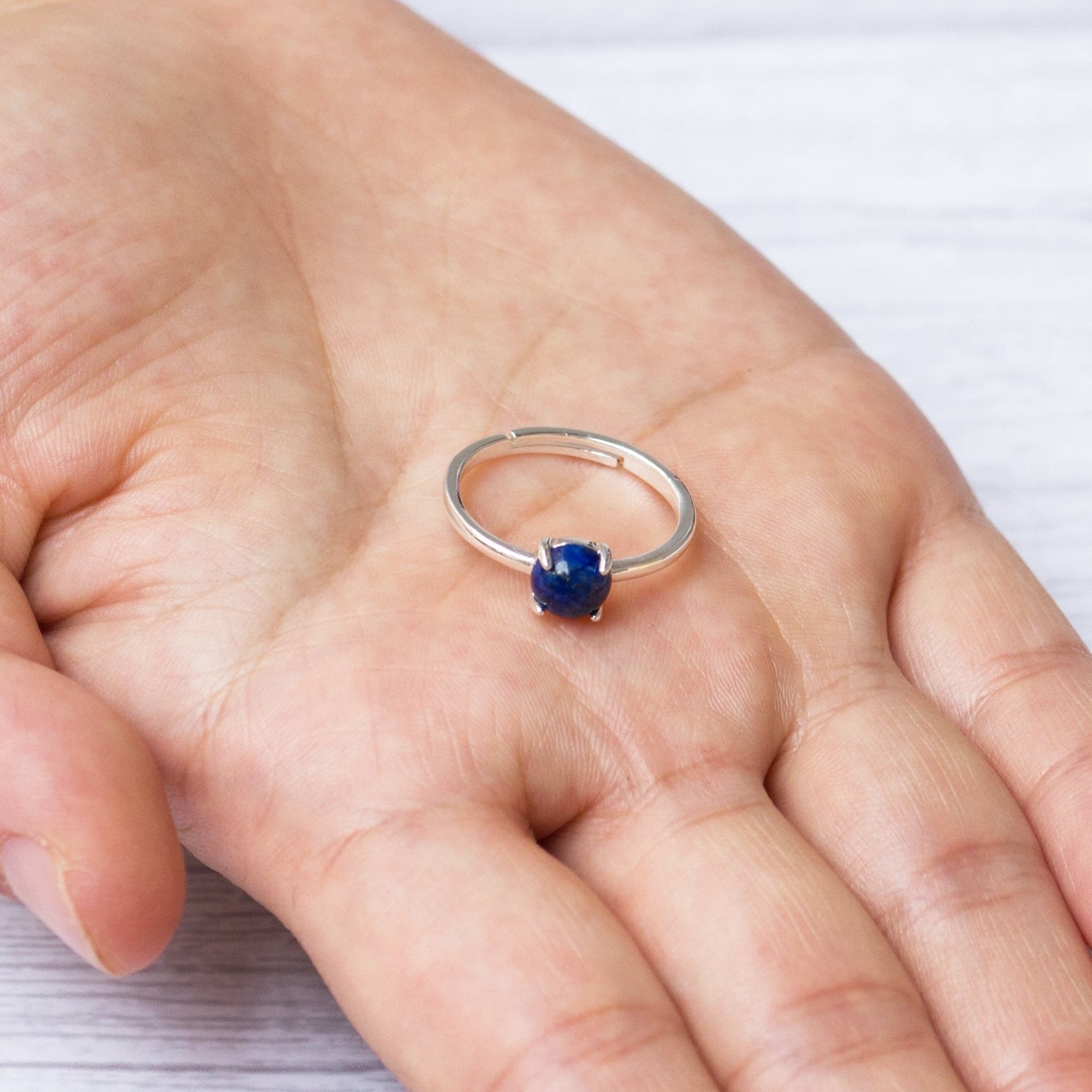 Lapis Adjustable Ring