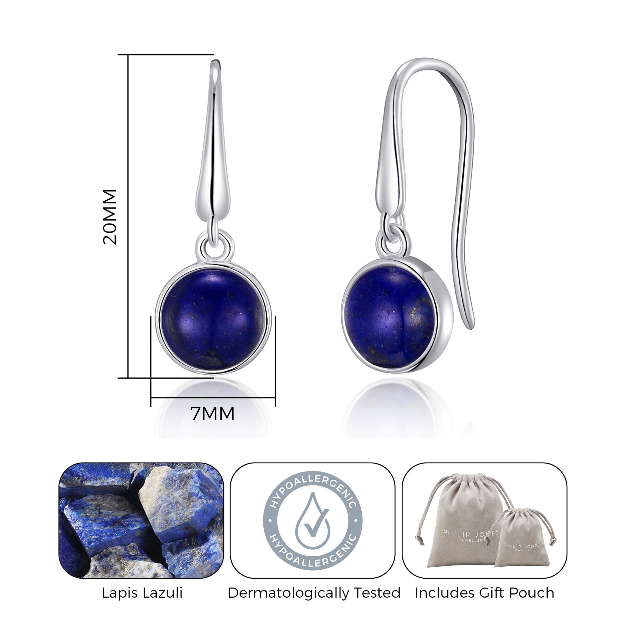 Lapis Drop Earrings