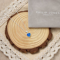 Lapis Gemstone Heart Necklace