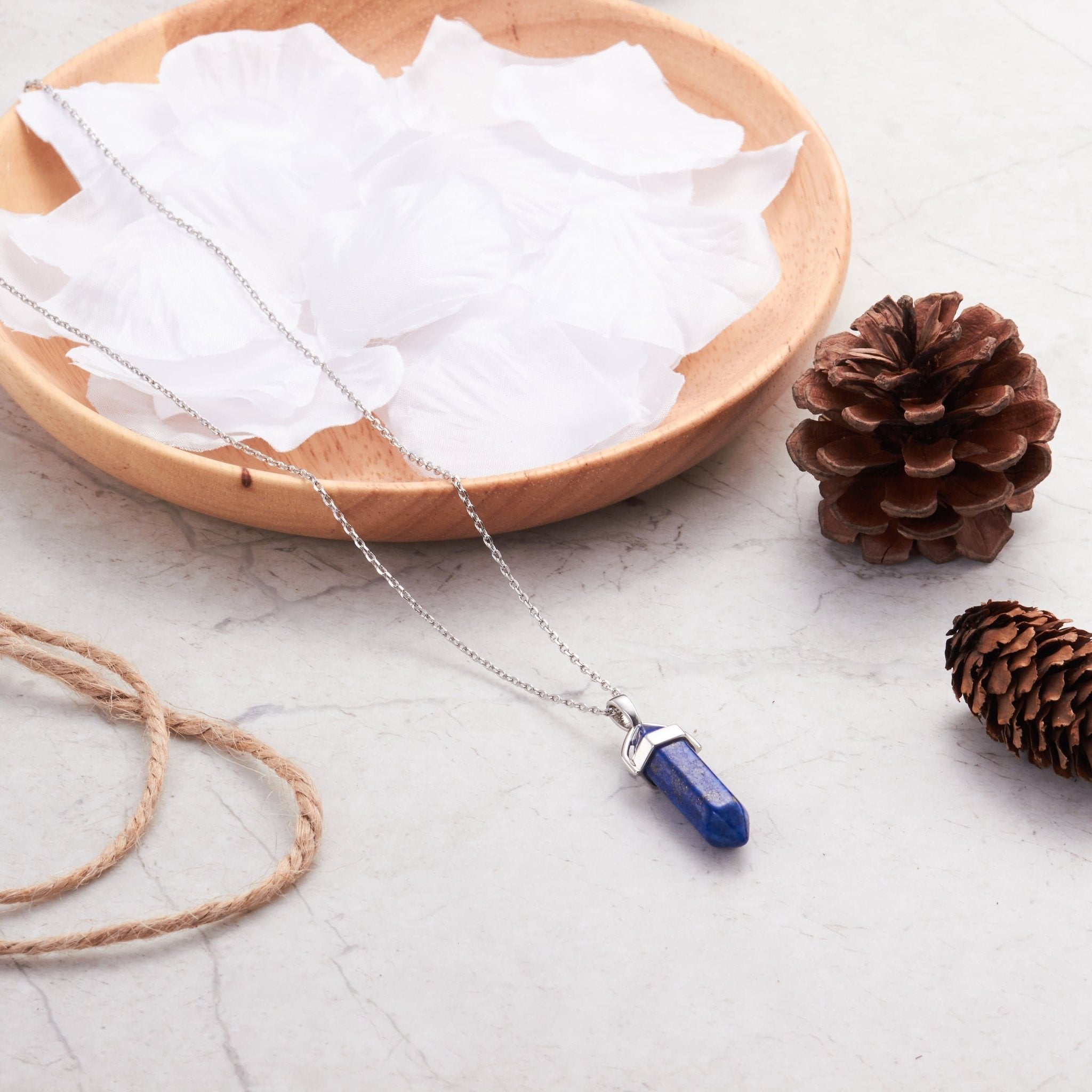 Lapis Genuine Gemstone Necklace