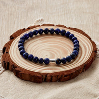 Lapis Lazuli Gemstone Stretch Bracelet for Women