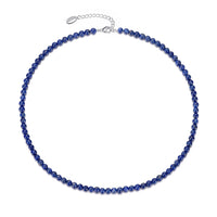 Lapis Mini Beaded Gemstone Necklace