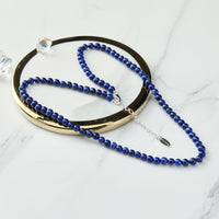 Lapis Mini Beaded Gemstone Necklace