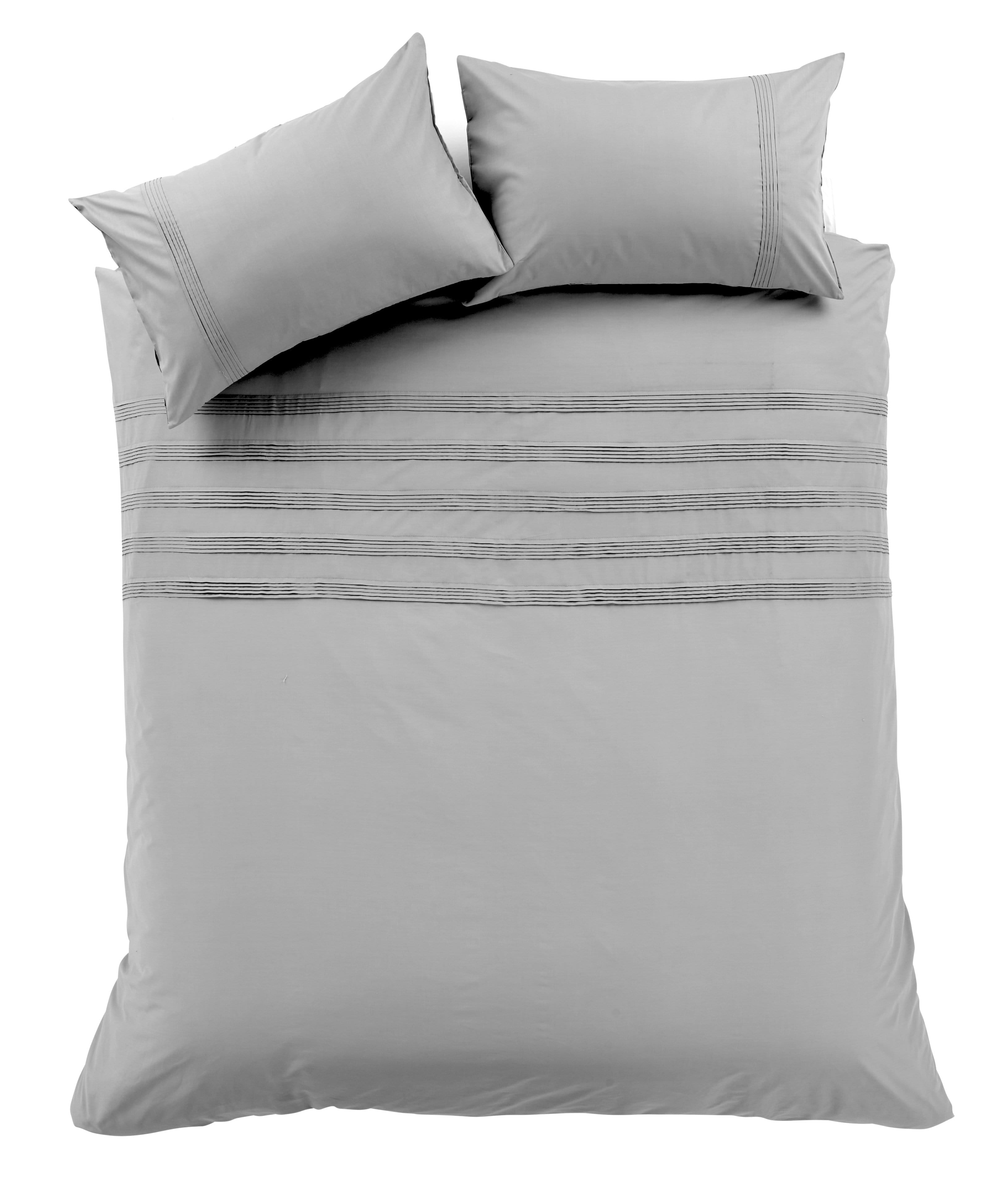 Laurent Handmade Pintuck Duvet Set Super Soft Cotton Rich Blend Elegant Bedding in Multiple Sizes and Colours by OLIVIA ROCCO