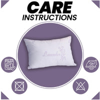 Lavender Infused Unique Hotel Pillow Hypoallergenic Microfibre Luxury Premium Fibre Filling for Superior Comfort and Support by OLIVIA ROCCO