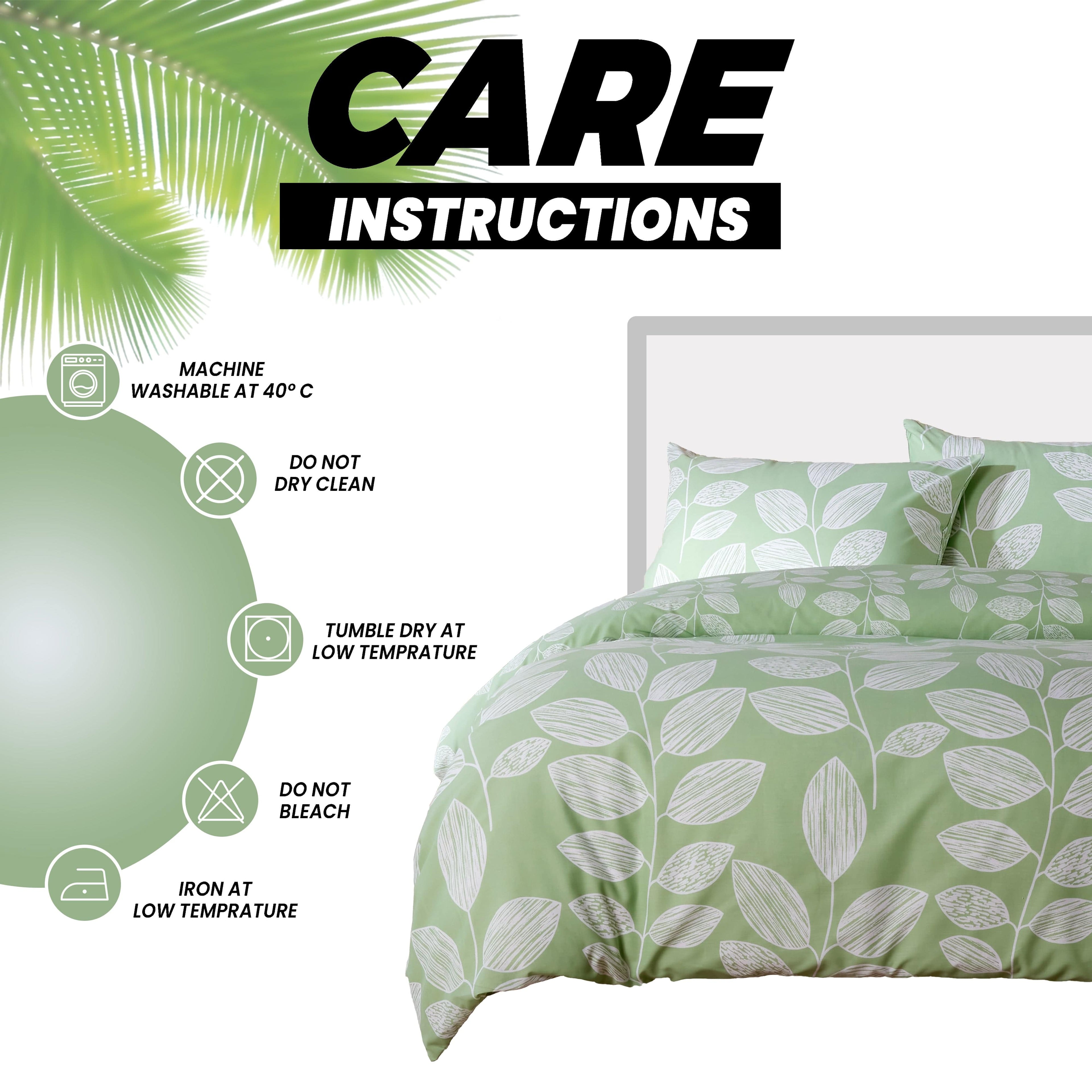 Leaf Print Reversible Cotton Rich Duvet Cover Set with Pillowcases Nature Inspired Bedding in Black and Gray All Sizes OEKO-TEX Certified by OLIVIA ROCCO