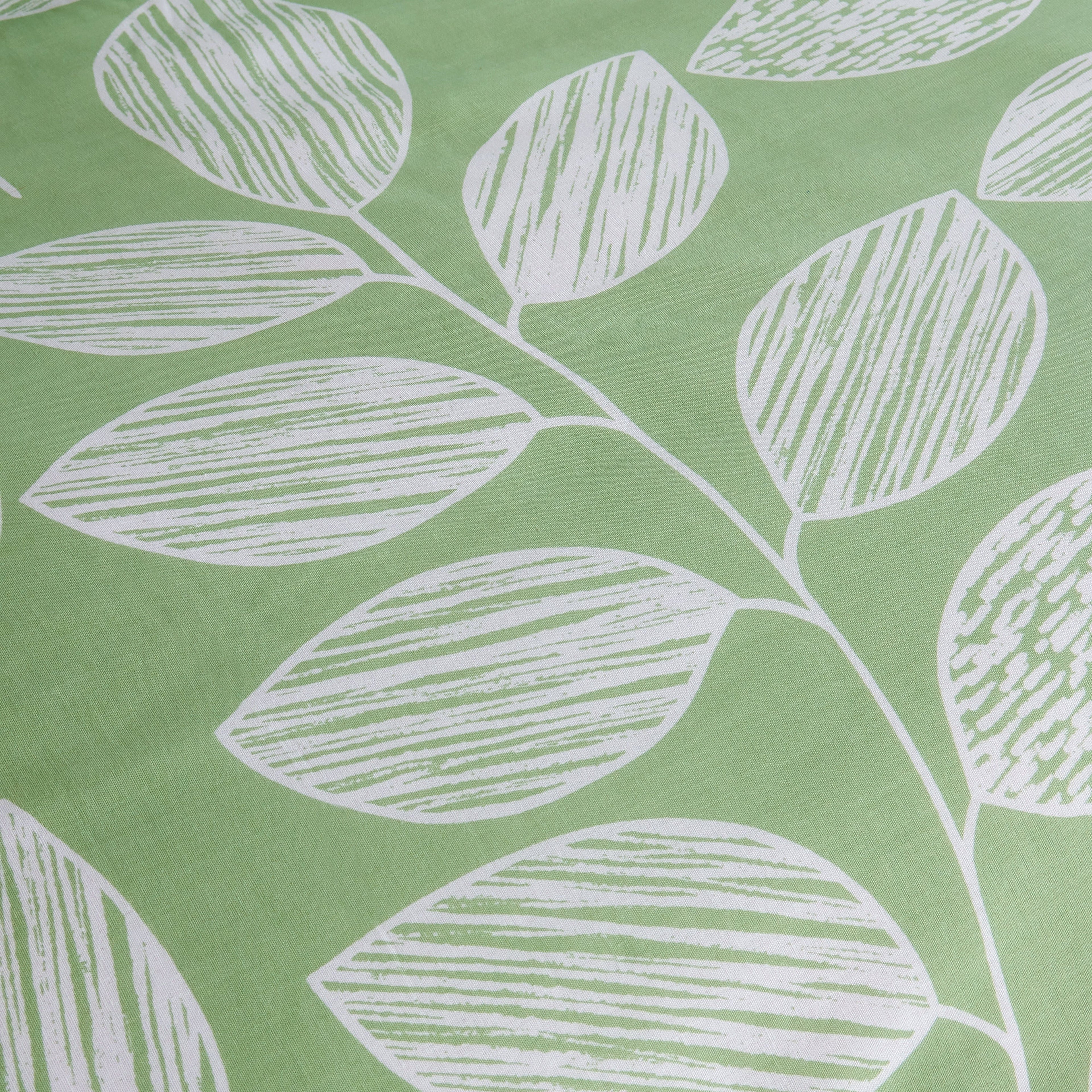 Leaf Print Reversible Cotton Rich Duvet Cover Set with Pillowcases Nature Inspired Bedding in Black and Gray All Sizes OEKO-TEX Certified by OLIVIA ROCCO