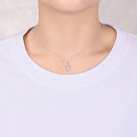 Libra Star Sign Zodiac Necklace and Quote Card with Zircondia® Crystals