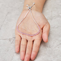 Light Pink Tennis Friendship Bracelet Created with Zircondia® Crystals