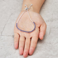 Light Purple Tennis Friendship Bracelet Created with Zircondia® Crystals