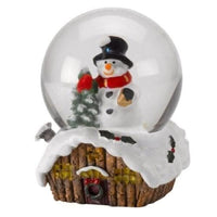 Christmas Snow Globe Decoration Santa Snowman Shaker Glass Ornament Decor
