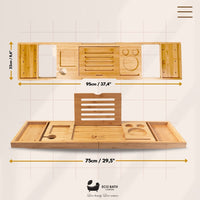 Luxury Eco-Friendly Bamboo Bath Tray