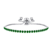 May Birthstone Friendship Bracelet with Emerald Zircondia® Crystals