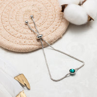 May (Emerald) Birthstone Bracelet Created with Zircondia® Crystals