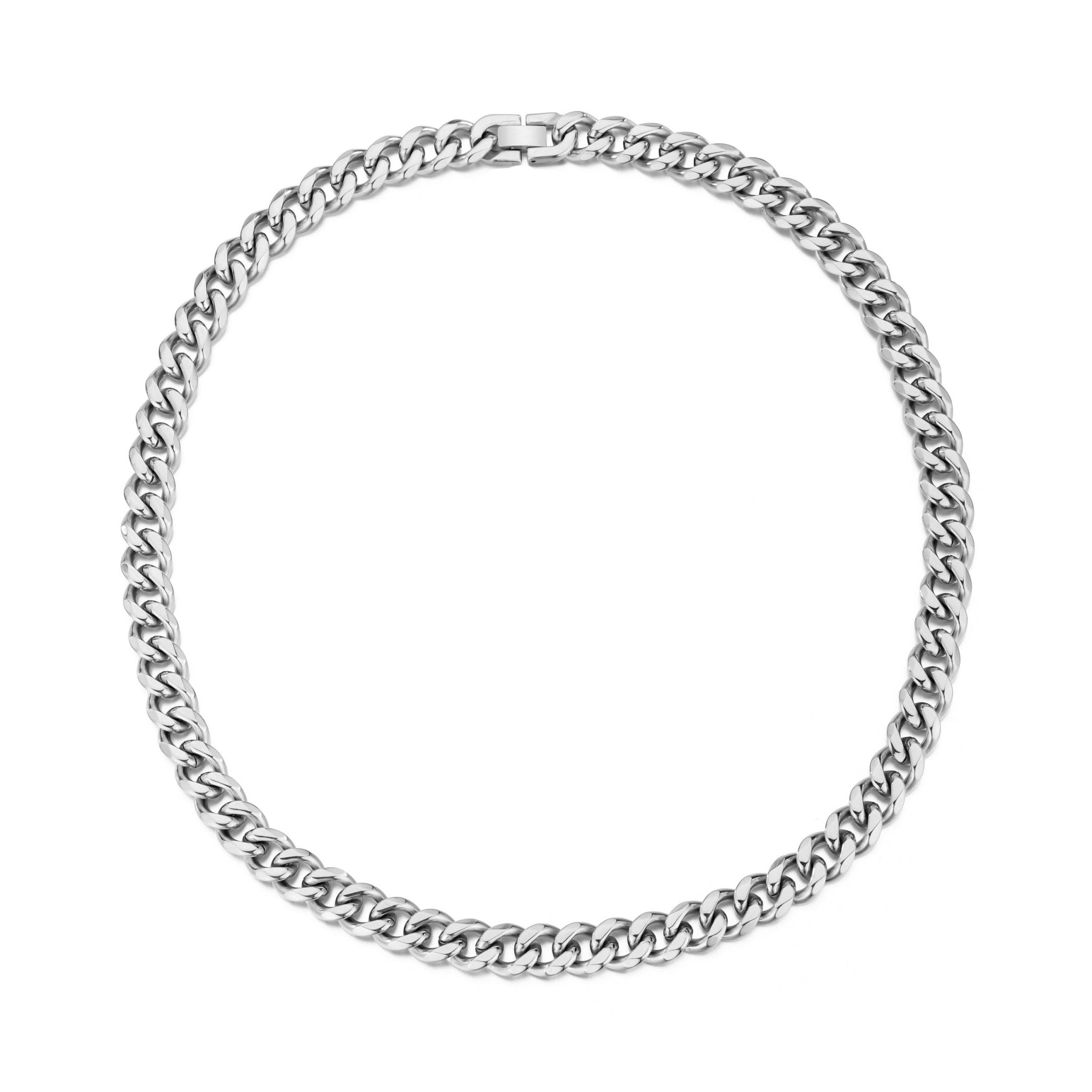 Men's 12mm Stainless Steel 18-24 Inch Cuban Curb Chain Necklace