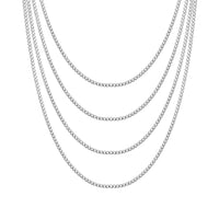 Men's 3mm Stainless Steel 18-24 Inch Cuban Curb Chain Necklace