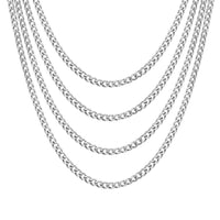 Men's 6mm Stainless Steel 18-24 Inch Cuban Curb Chain Necklace