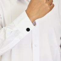 Men's I Couldn't Say I Do Without You Black Onyx Gemstone Wedding Cufflinks