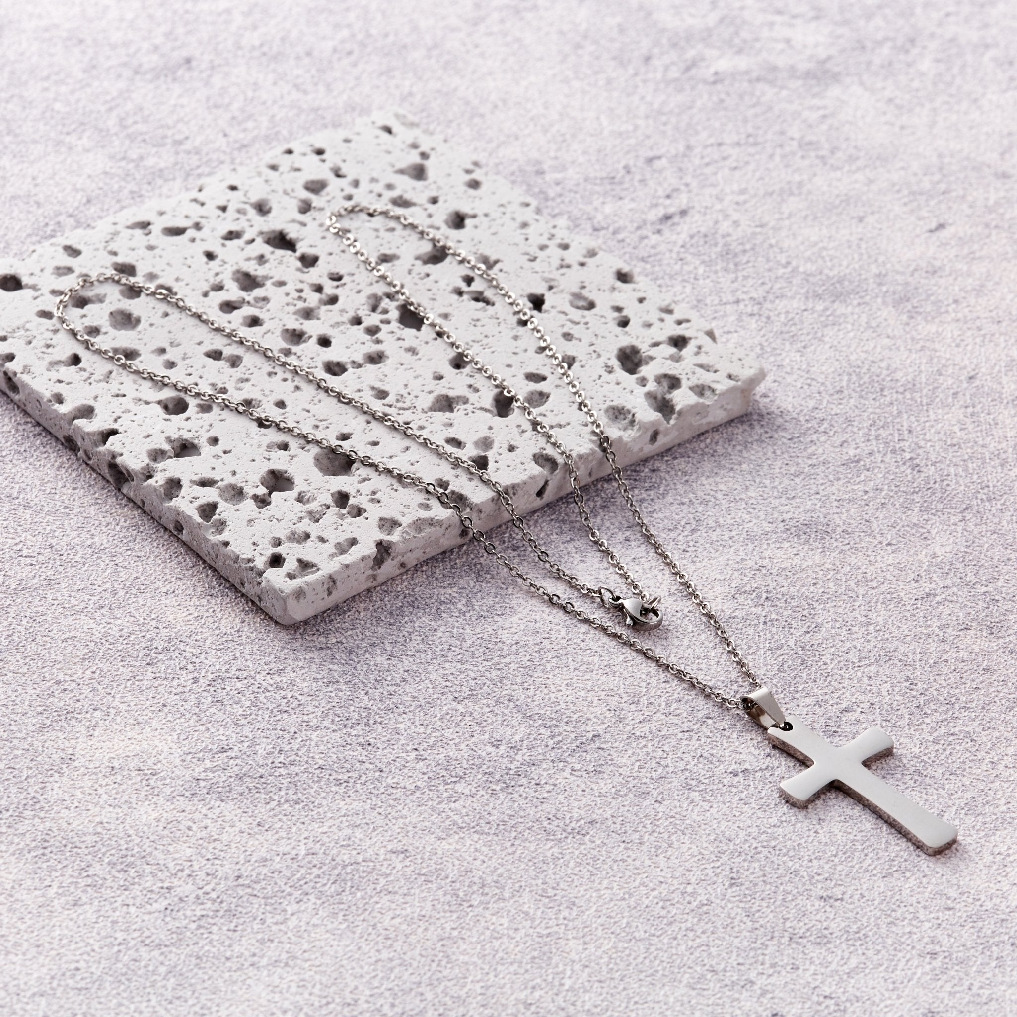 Men's Stainless Steel Cross Necklace