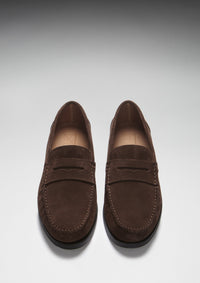 Boat Loafers, brown suede