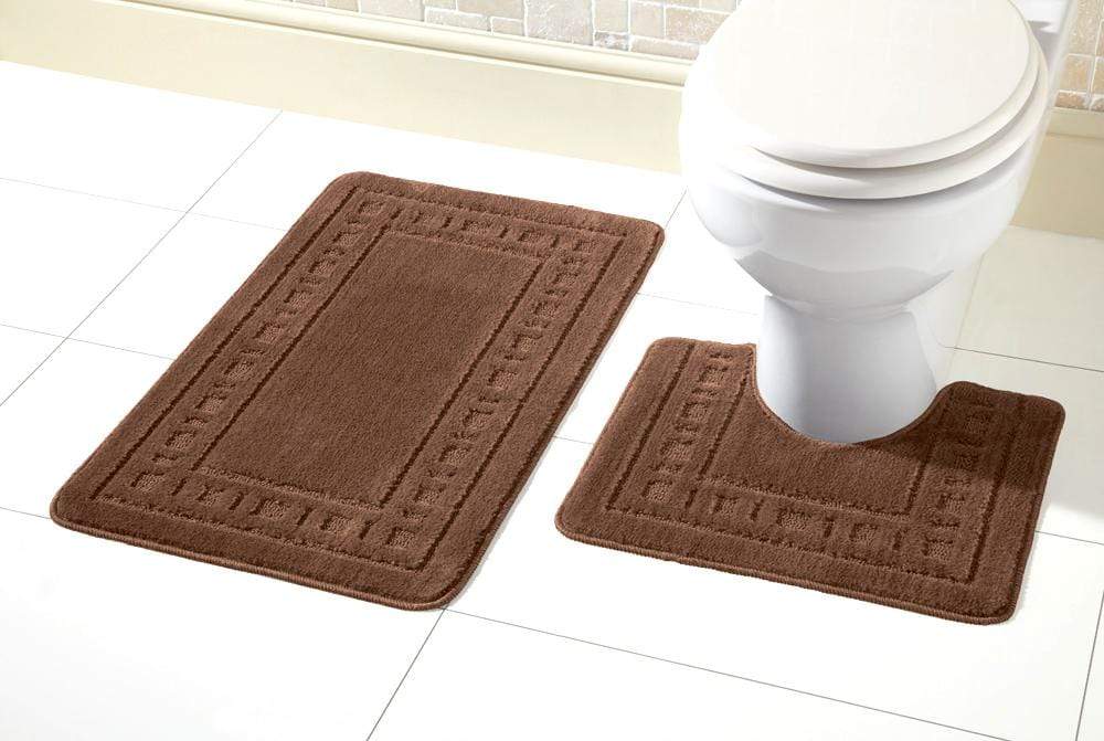 Miami Bath Mat Set Luxurious Ultra-Absorbent Non-Slip Bathroom Rugs with Multiple Color Options Perfect for Home Hotel or Guesthouse by OLIVIA ROCCO