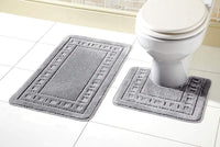 Miami Bath Mat Set Luxurious Ultra-Absorbent Non-Slip Bathroom Rugs with Multiple Color Options Perfect for Home Hotel or Guesthouse by OLIVIA ROCCO