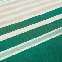 Miami Stripes Reversible Duvet Cover Set Hypoallergenic High-Quality Cotton Blend Bedding Available in Grey Natural Green Multiple Sizes by OLIVIA ROCCO