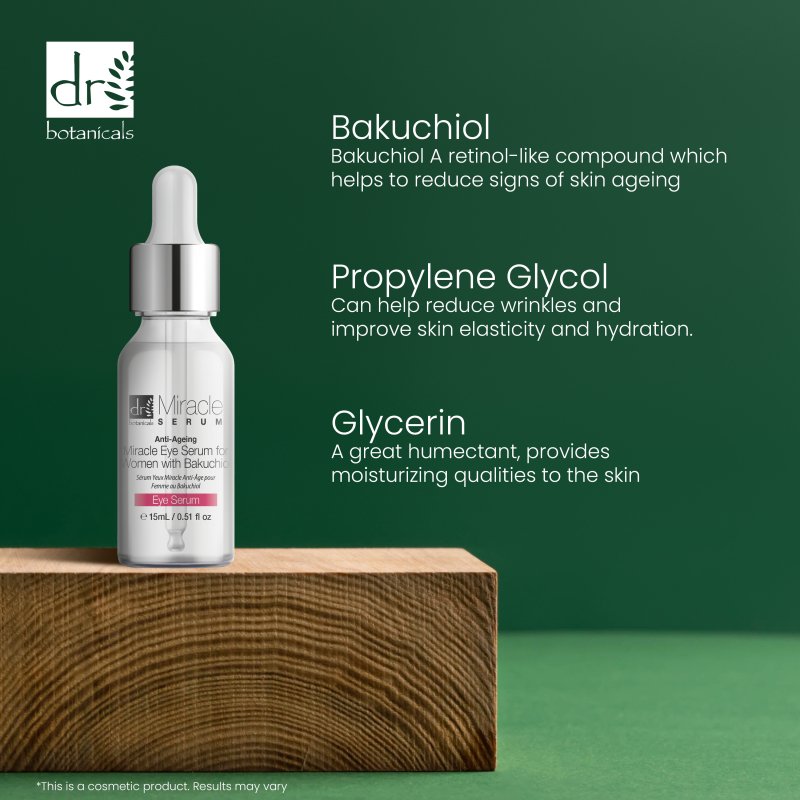 Miracle Serum Anti-Ageing Miracle Eye Serum for Women with Bakuchiol 15ml