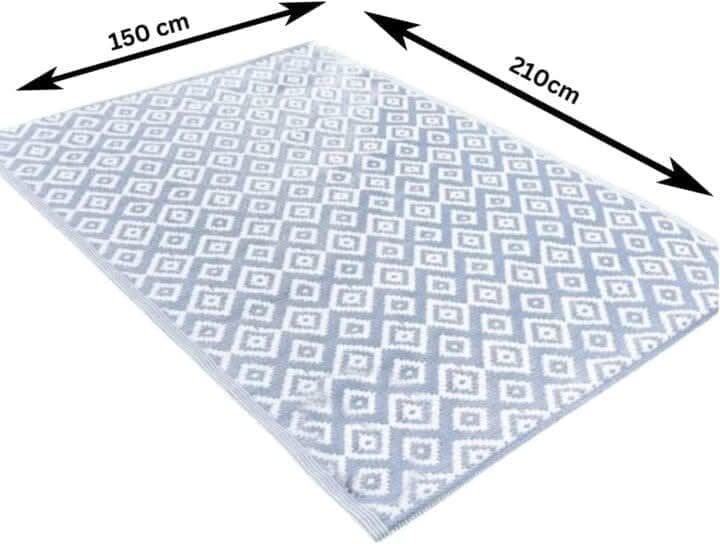 Large Alfresco Mat Indoor Outdoor 150 x 210cm Shiraz Slate