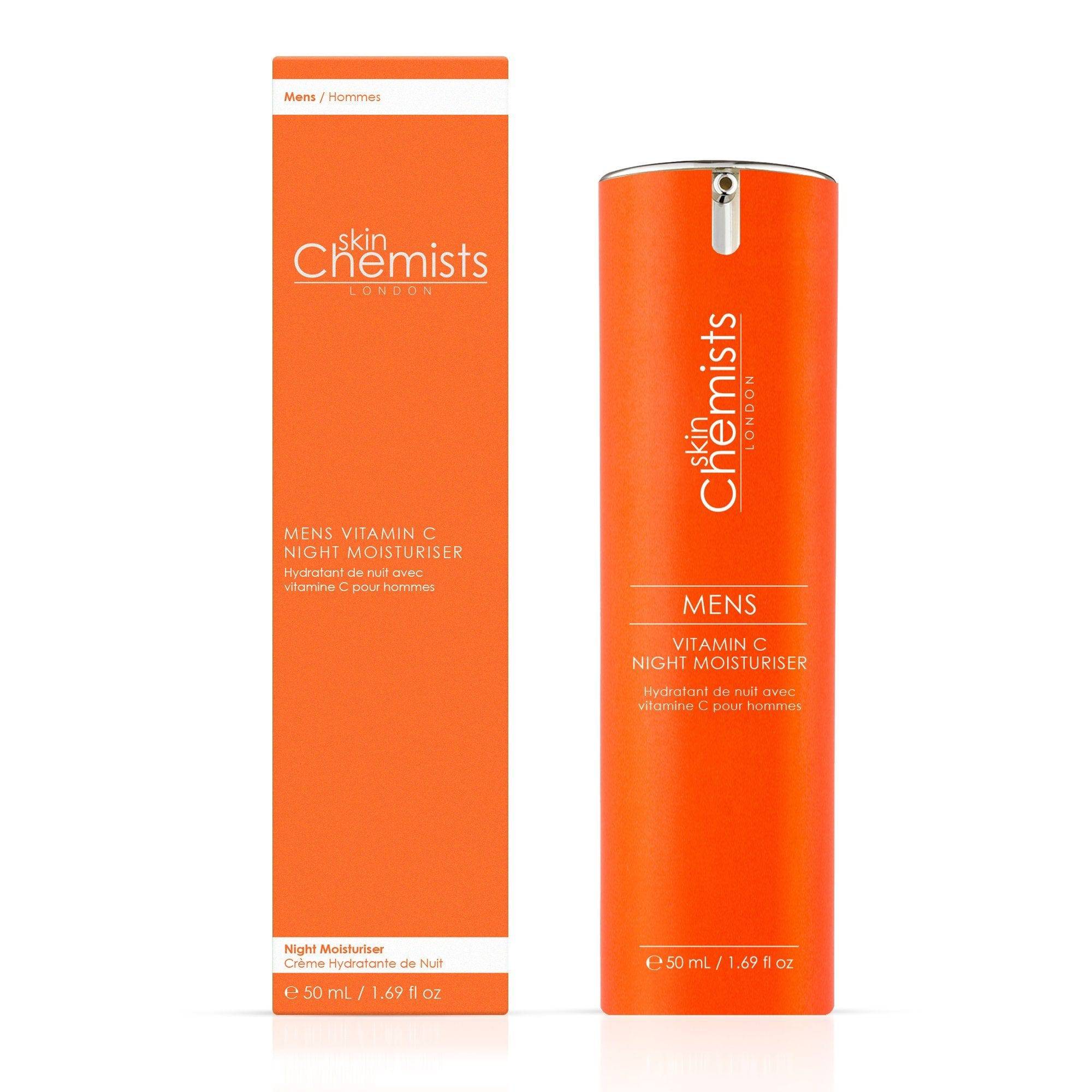 skinChemists Men's Vitamin C Night Moisturiser 50ml Twin Value Savings Pack