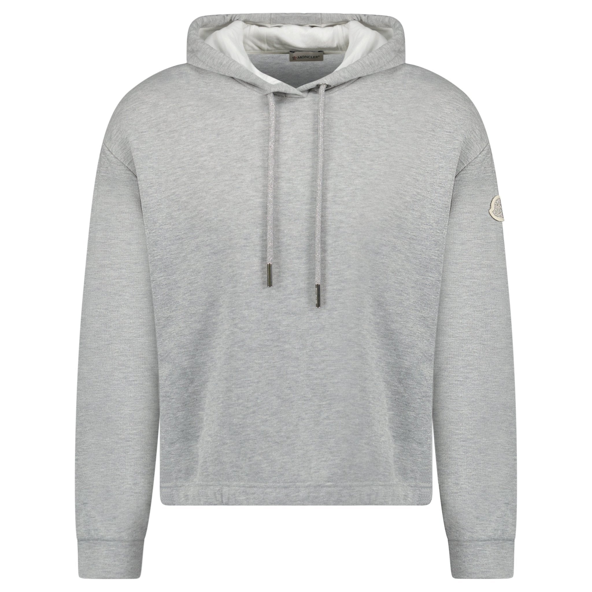 Moncler Logo Patch Hoodie in Grey
