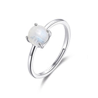 Moonstone Adjustable Ring with Quote Card