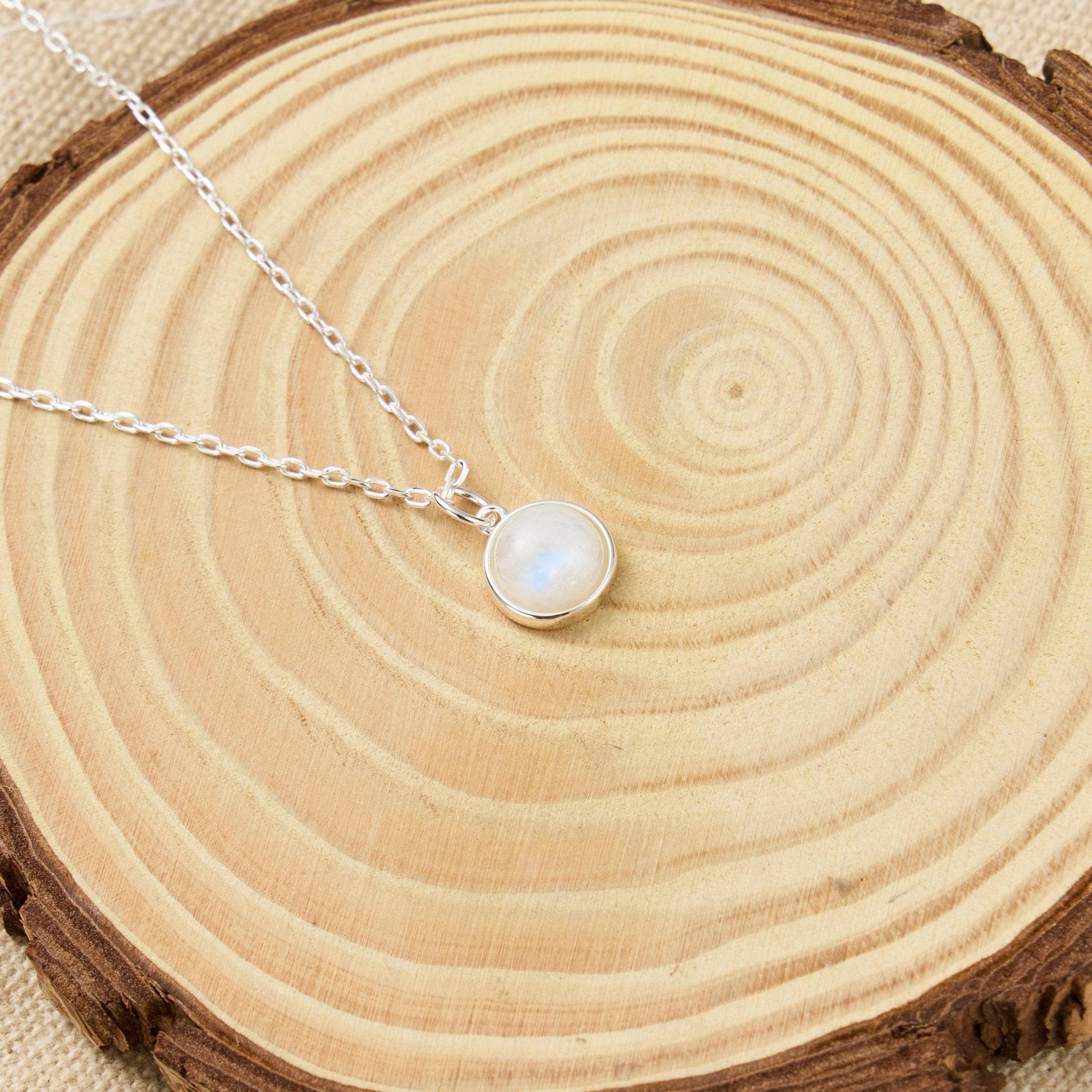 Moonstone Necklace with Quote Card