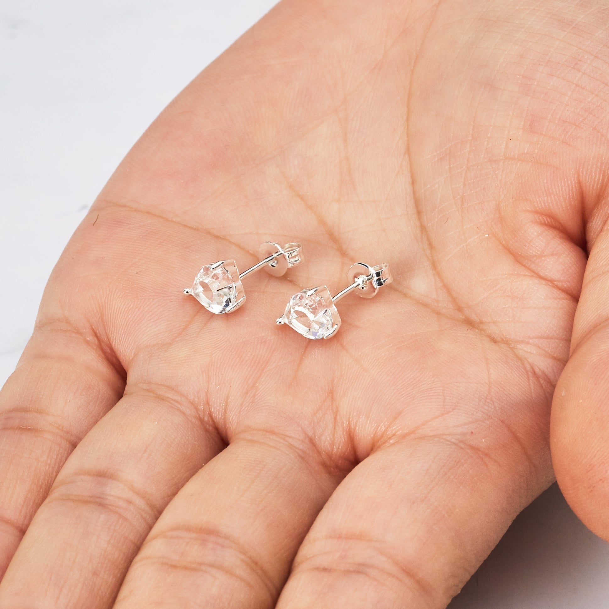 Mother and Daughter Quote Heart Earrings Created with Zircondia® Crystals