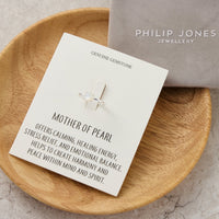 Mother of Pearl Adjustable Ring with Quote Card