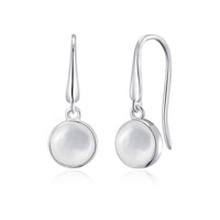 Mother of Pearl Drop Earrings with Quote Card