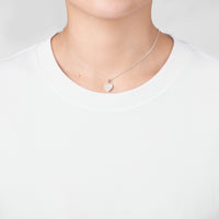 Mother of Pearl Gemstone Heart Necklace