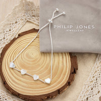 Mother of Pearl Gemstone Multi Heart Friendship Bracelet