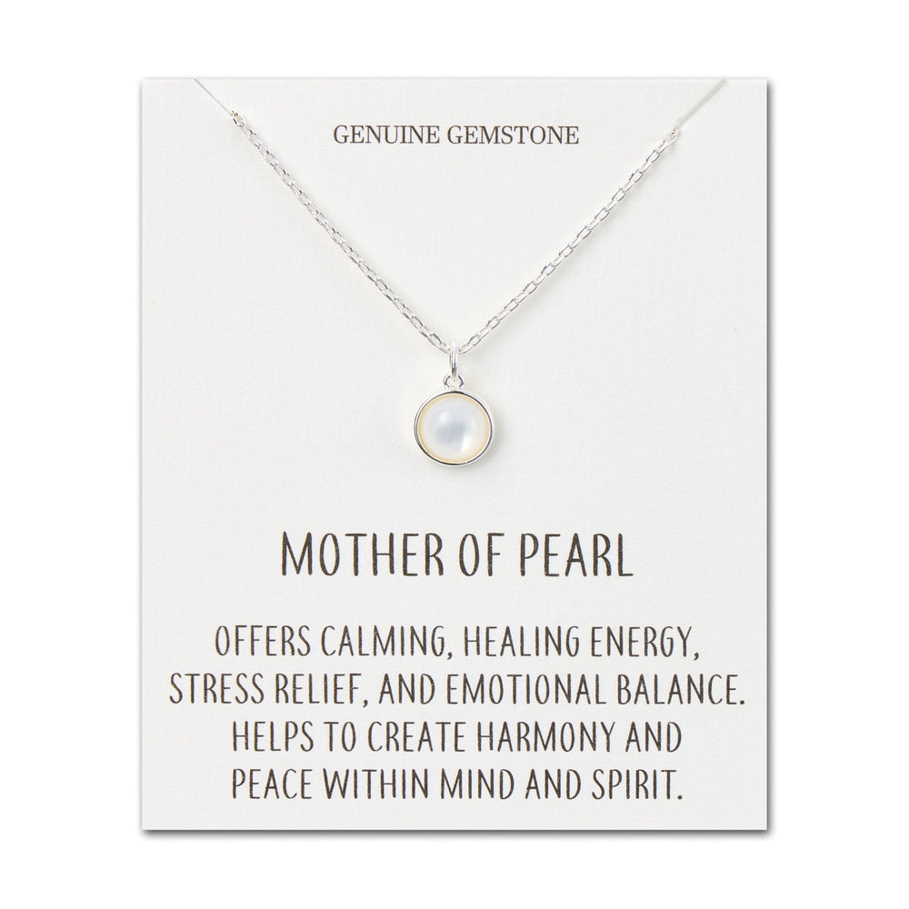 Mother of Pearl Necklace with Quote Card