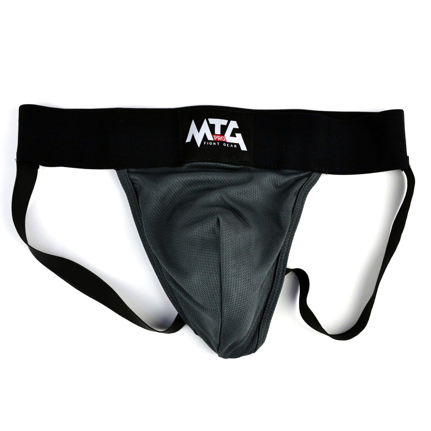 MTG Pro Muay Thai Boxing Elastic Groin Guard Grey-Black